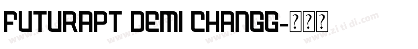 FuturaPT Demi changg字体转换
